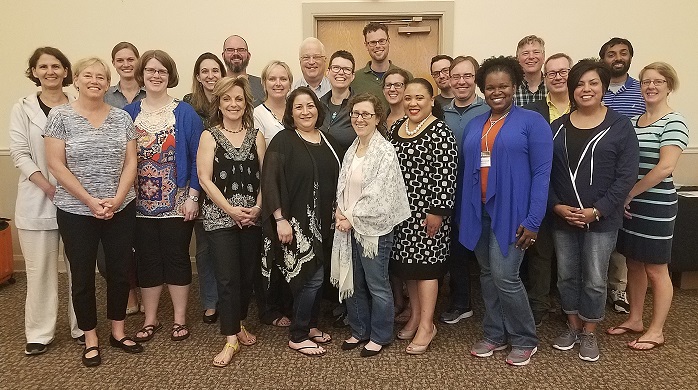 Former NetVUE Faculty Development Seminar participants posed for a group photo