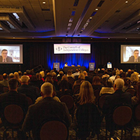 seated audience at plenary session