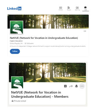 Screenshot of NetVUE LinkedIn page