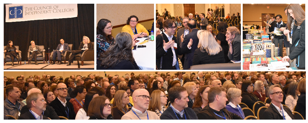 Collage of five photos from NetVUE Conference