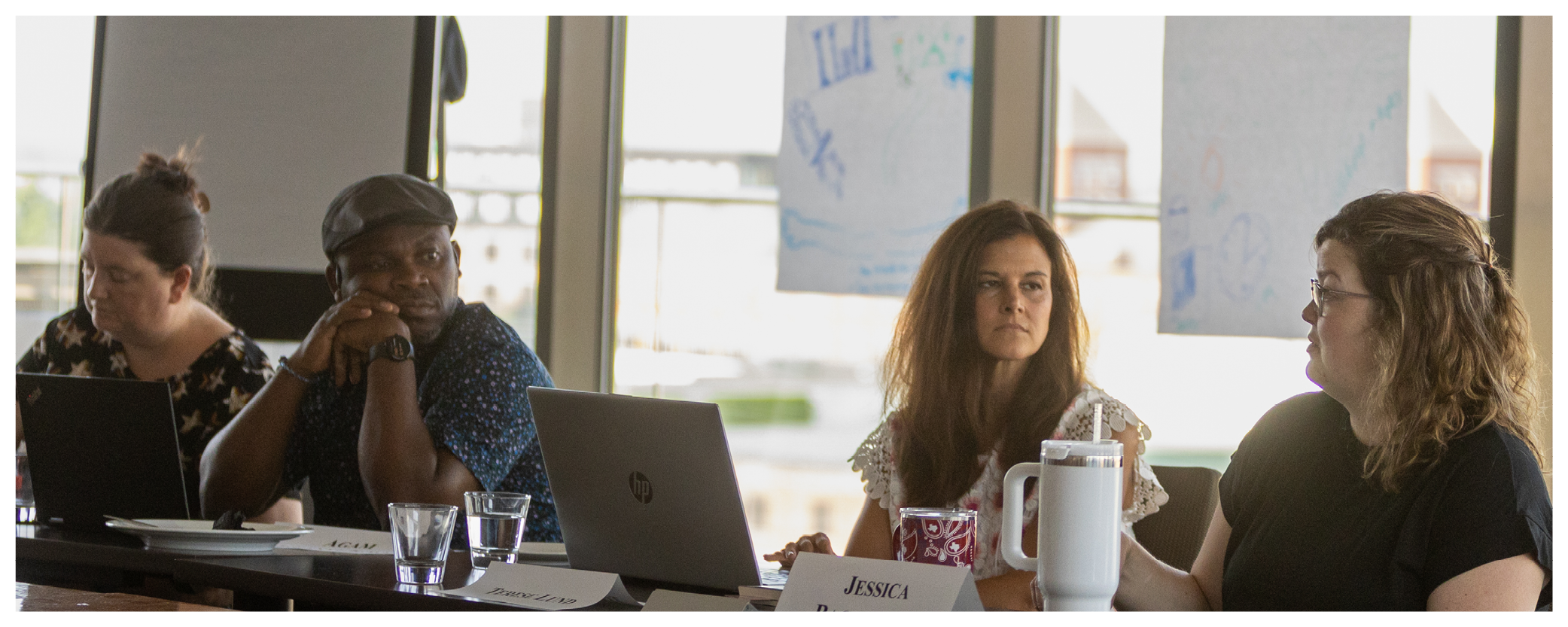 Image of seminar participants in discussion
